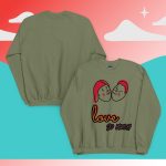 Camisola masculina/feminina de mangas longas "Love so much"